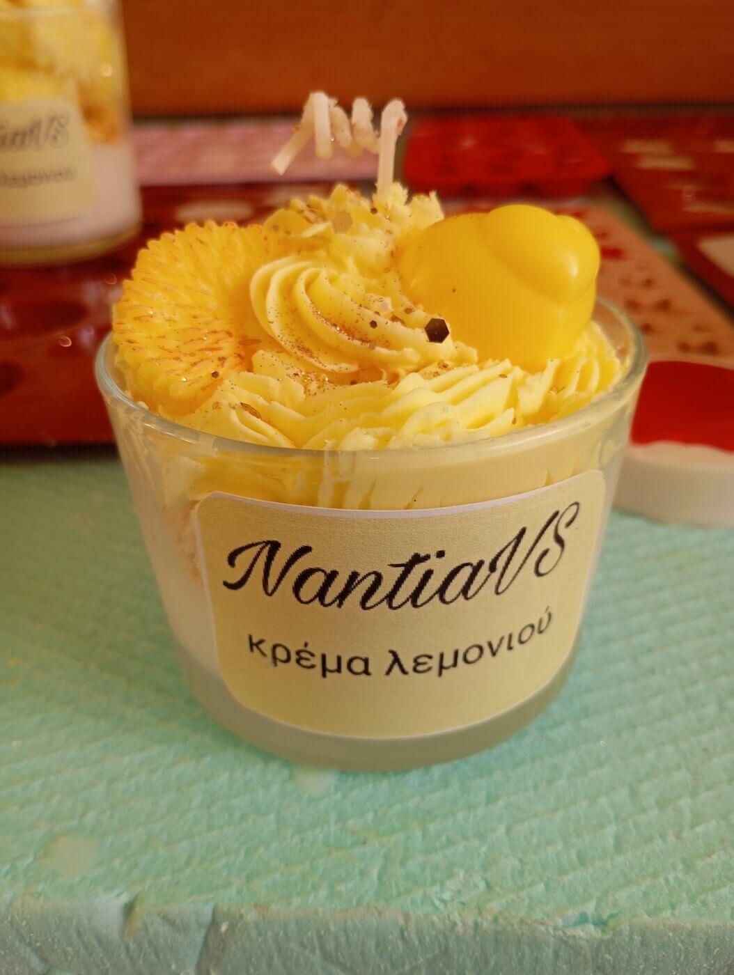 Αρωματικό κερί κρέμα λεμονιού