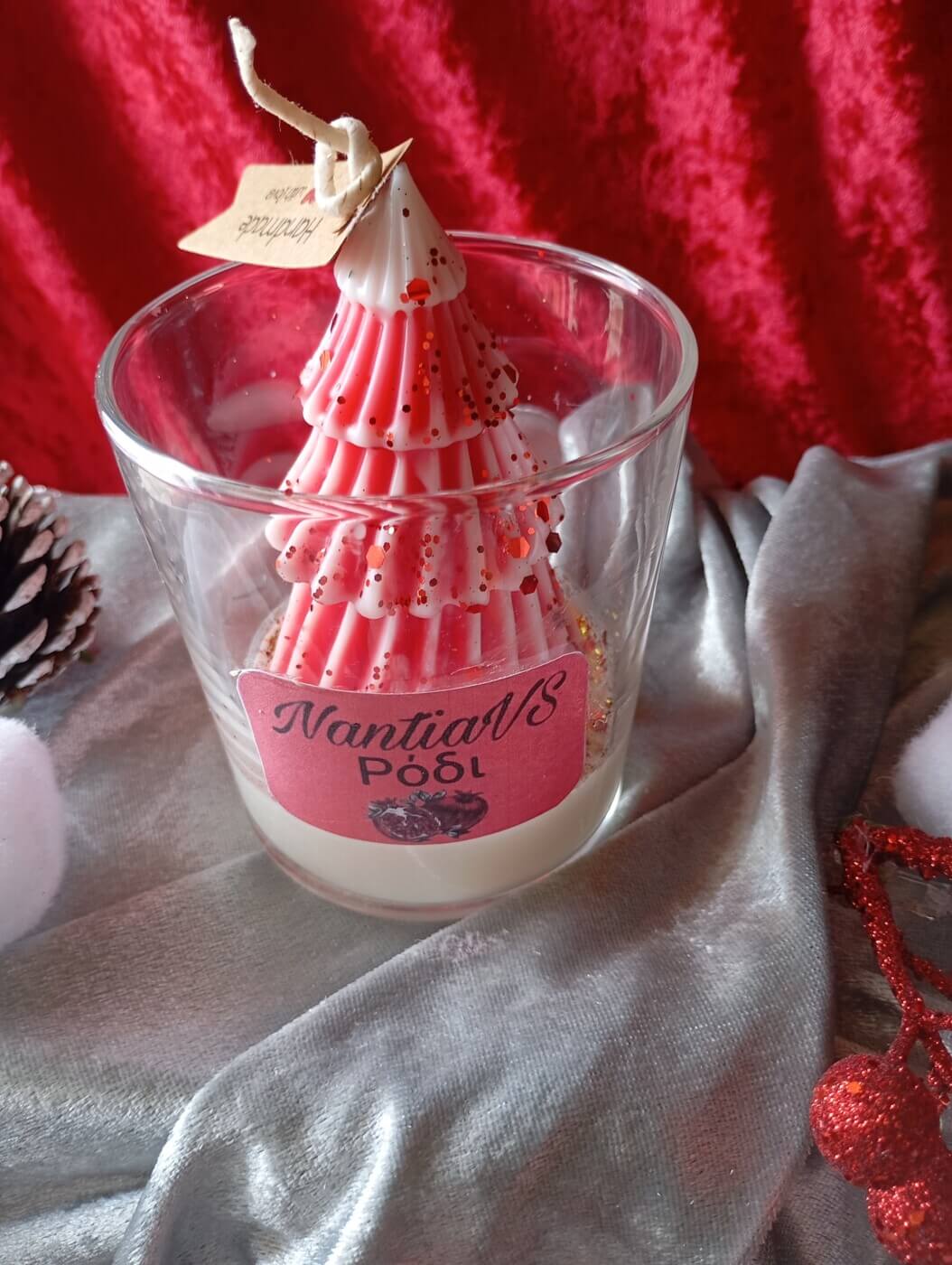 Αρωματικό κερί σόγιας ρόδι