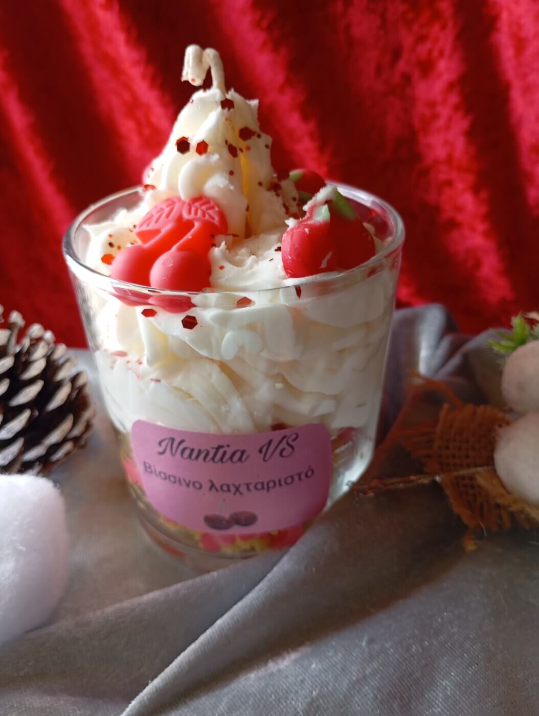 Αρωματικό κερί βισσινο λαχταριστο