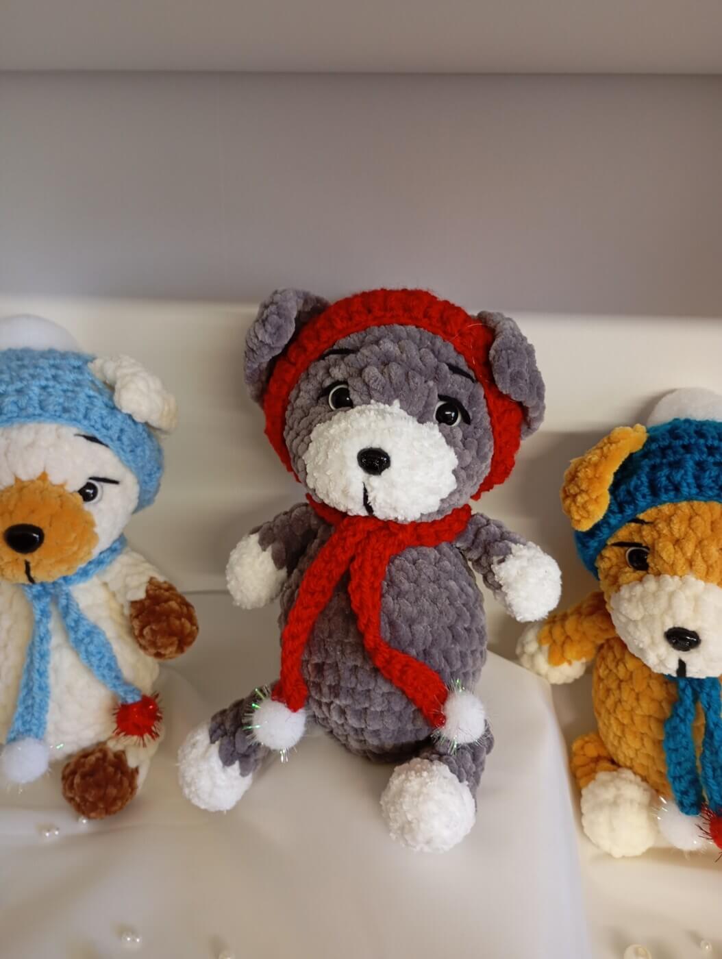 Σκυλάκι με σκούφο και κασκόλ - Image 8