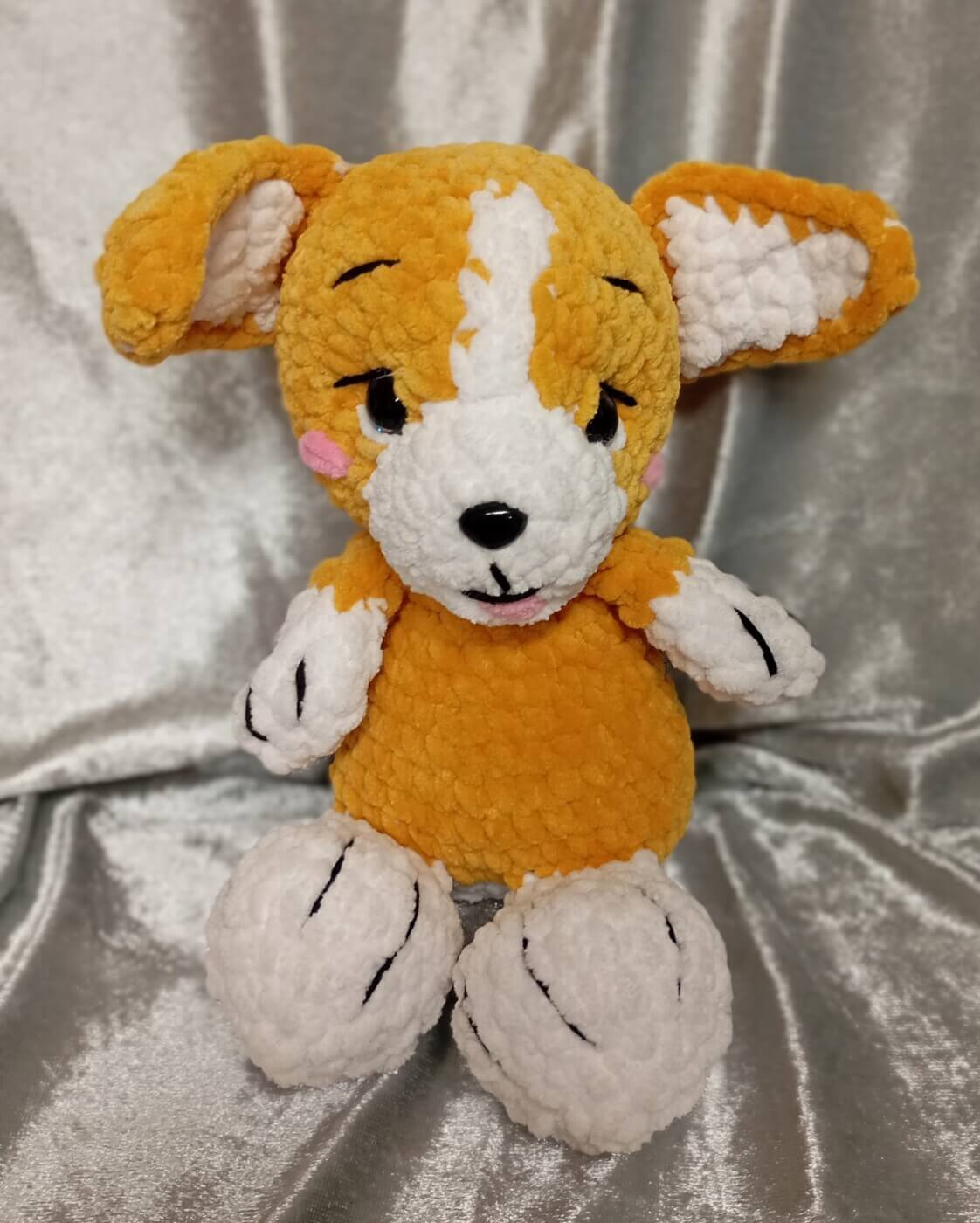 Πλεκτό σκυλάκι ( corgi )